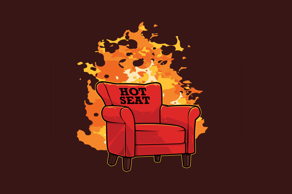 Drikkeleken hot seat som brukes til vors